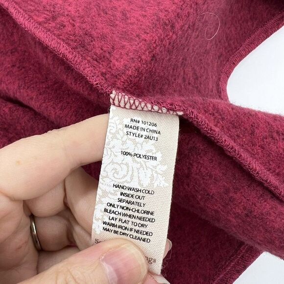 Soft Surroundings Red Snap Down Jacket size XL - Picture 4 of 5